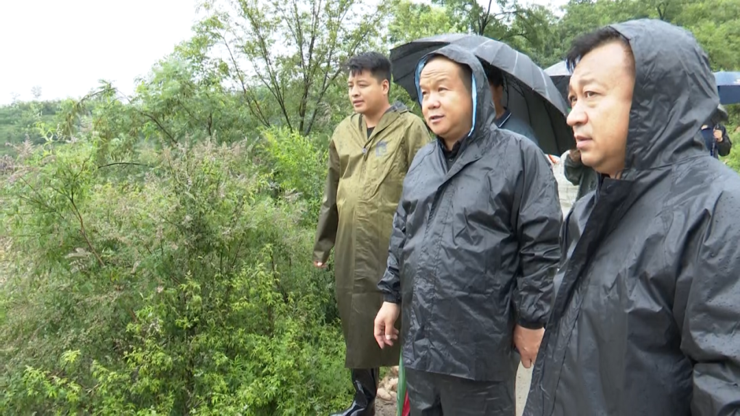 灵寿县委副书记,代县长武利芳深入山区乡镇视察灾情指导救灾工作